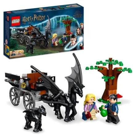 LEGO 76400 Harry Potter Lavavaunu ja Tylypahkan Thestrals, lelu ja minihahmo hevosista ja vaunuista 7-vuotiaasta alkaen Flerf rgad