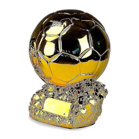 2022 Golden Ball Trophy Benzema Fotbollsfinal Målskyttmodell Resin Fotbollscup Fan Collection Souvenir Fotbollsskor Form Trophy
