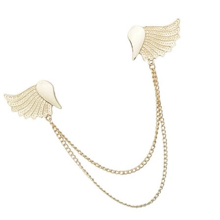 Zinklegering Engel Vinge Reversnål Med Sikker Lukning Unik Engel Vinge Slipsenål Til Formel Og Afslappet Påklædning Flerfarvet