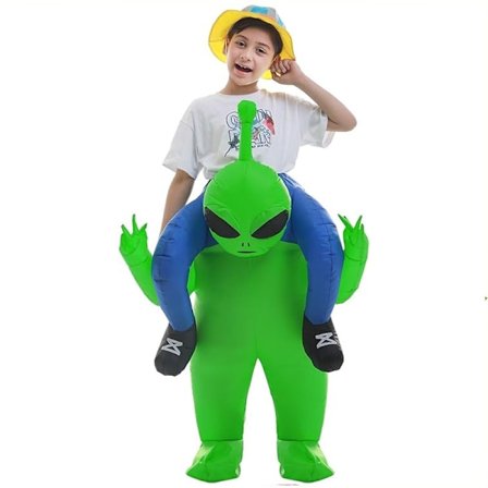 (Spesialtilbud) Oppblåsbar Dinosaur Doll Kostyme Barnas Halloween Rekvisitter Morsom Tyrannosaurus Rex Alien Klær Julekostyme