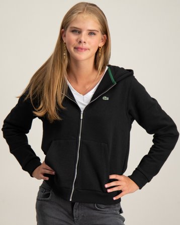 Lacoste SWEATSHIRT ZIP HOOD Zwart Hoodies Meisjes - Kids Brand Store