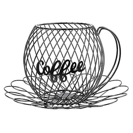 Kaffepudeholder og organizerkrus, kopholder til kaffe- og espressopuder, kaffekrusopbevaring Bas