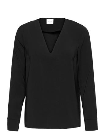 Vilaia L/S V-Neck Top Black Vila