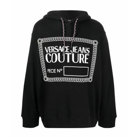 Versace Jeans Couture, Hoodies Zwart, Heren, Maat:M