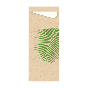 Serviett Sachetto Leaf 8,5x19