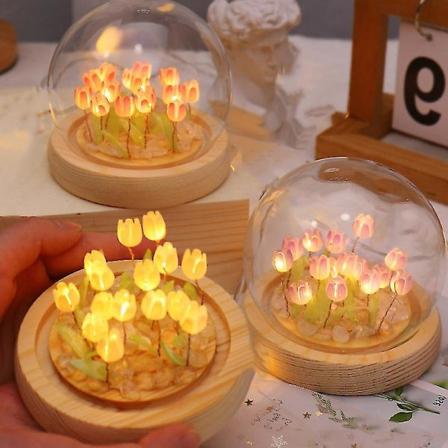 Tulip Buket 13 Natlys DIY Craft Pack - Eksklusiv og Praktisk Piges Fødselsdagsgave - Snngv