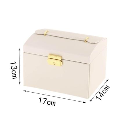 Kreativ smyckeskrin förvaring lådor arrangör dekorativ vit storlek: 17x14x13cm / 6,69x5,51x5,12 tum