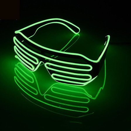 Neon Led Light Up Shutter Flashing Glasses Eyewear For Nightclub Halloween Rave Party Disco