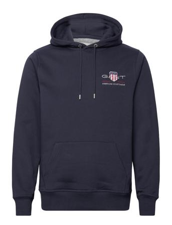 Reg Medium Archive Shield Hoodie Tops Sweat-shirts & Hoodies Hoodies Navy GANT