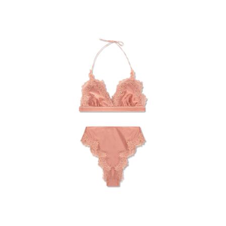 Oseree, Lace-trimmed bikini Roze, Dames, Maat:L
