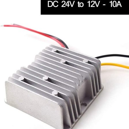 DC 24V till 12V Steg-ner 10A 120W Strömkonverter Bilregulator Adapter för KLB