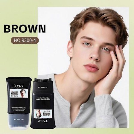 Sikker og praktisk kamhårfarge, vanntett og svettesikker hårfargekam, bærbar hårfargekam, 2-i-1 øyeblikkelig farge for kvinner og menn