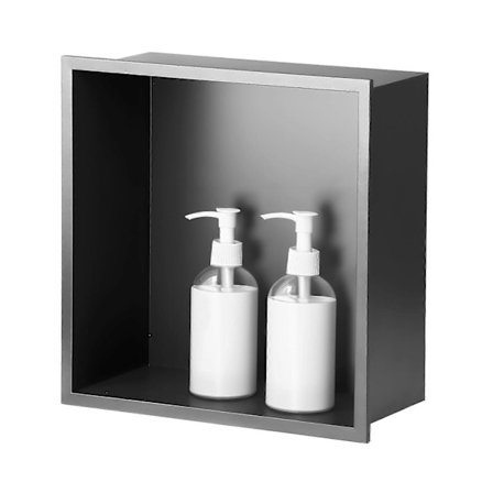 Layer Suihkun Seinäsyvennys, Upotettu Suihkusyvennys 30x30x10cm, Harmaa