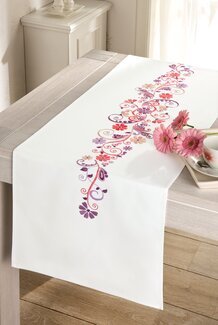 Läufer Blumenornament - Vervaco