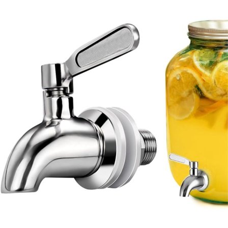 Drikke dispenser i rustfritt stål - 16-24mm - ekstra kran