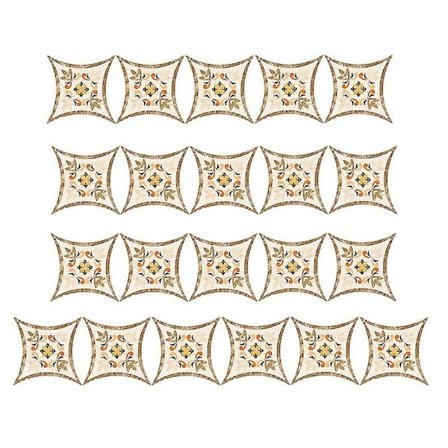 21 stk. Gulvklistermærker