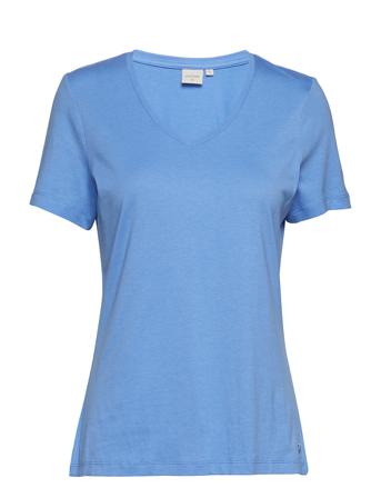 Naia Tshirt T-shirt Top Blå Cream