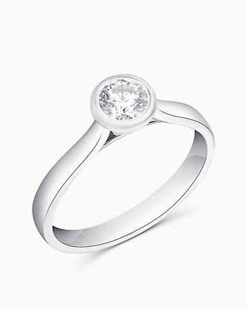 Solitaire Ring Beatrice 950 Platinum Lab-Grown Diamond 0.50 Carat - Engagement Rings & Wedding Rings from Vanbruun