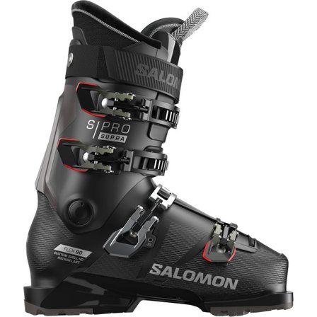 Salomon - Chaussures de ski de piste homme S/pro Supra 90 - Black / Silver Met. / Oil Green - 29/29.5