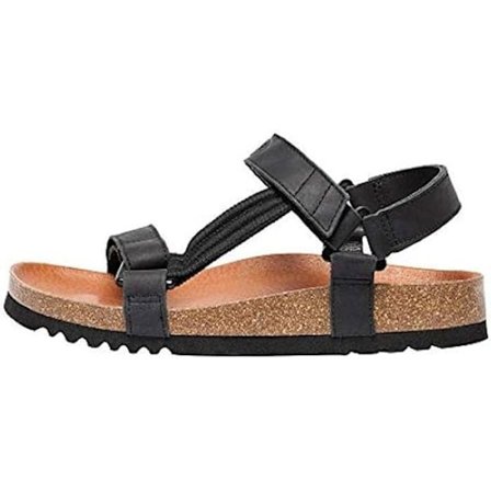 Sandaler med kilklack - SCHOLL - Heaven Ad - Svart läder - Platt klack - Unisex