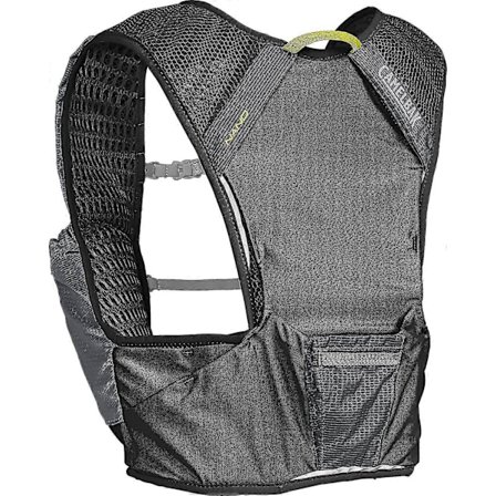 Camelbak Nano 3L Unisex Løbevest med 2x500ml Hurtige Flasker, Sort/Grå - Medium