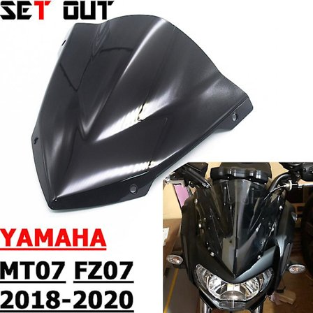 Motorsykkeltilbehør Sports Vindskjerm Sol Visir Vindavviser For Yamaha Mt-07 Mt07 Fz07 2018 2019 2020 18-20 Karbon
