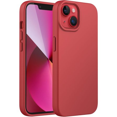 iPhone 13 Cover, Silikonecover, 6,1 Tommer, Rød