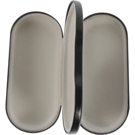 Svart dobbel brilleskrin i PU-lær Brilleboks Brilleorganisering