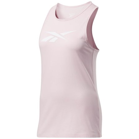 Reebok Women's Training Essentials Graphic Tank Top Women Short sleeved fitness sweater Pink L