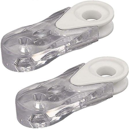 Pack Persienn Handtag, Sladdvikter, Hängen för Vertikala Persienner, Rullgardiner, Fönstergardiner, Klart Plasthandtag