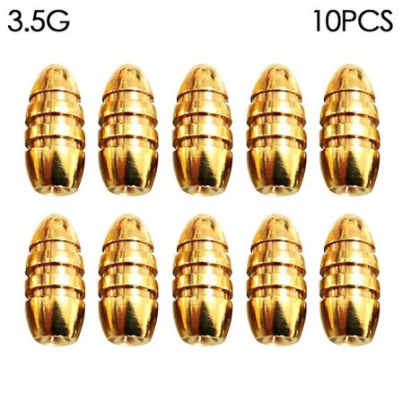 10st/lot Koppar Fiskebly fall Mässing 3,5G 3,5G