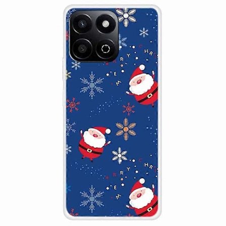 TPU-puhelinkotelo Honor Play 60 Plus 5G/200 Smart 5G/Play 9T/X7c 4G -malleille, juhlava joulukuvio