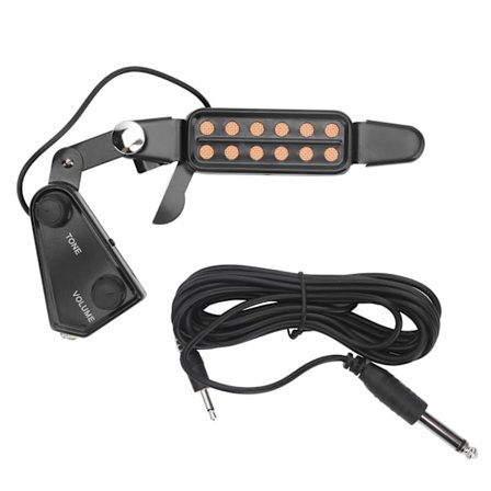 Guitar Pickup 12 Lydhul Elektrisk Transducer med Tone Lydstyrkekontrol til Ukulele