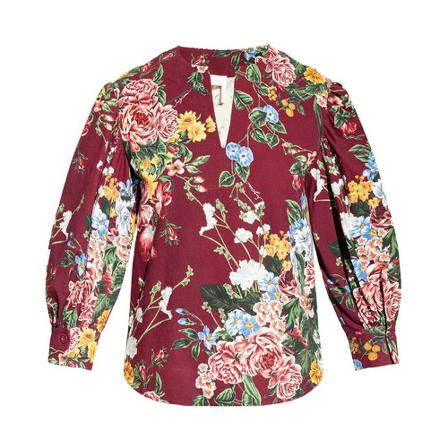 See by Chloé Top with floral motif , Rood , Dames , Maat: S