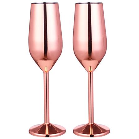 Samppanjahuilut, 2 kpl, ruostumaton teräs, särkymätön