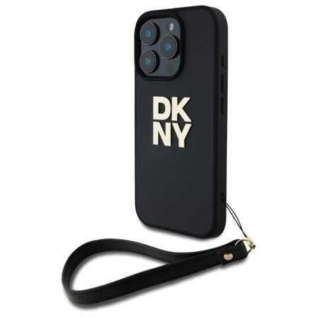 DKNY Handledsrem Stock Logo iPhone 16 Pro Max Fodral - Svart