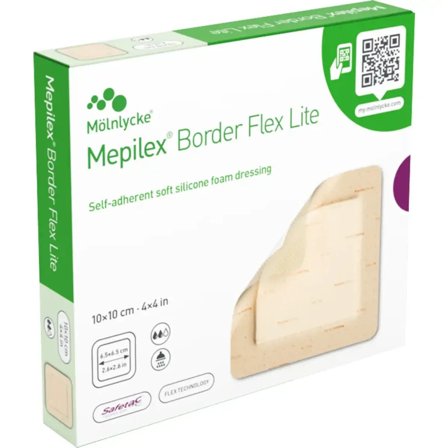 Mepilex Border Flex Lite 10x10 cm skumbandasje 5 stk