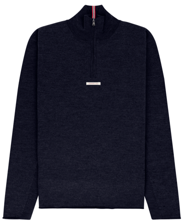 Amundsen Boiled Half Zip Mens Faded Navy