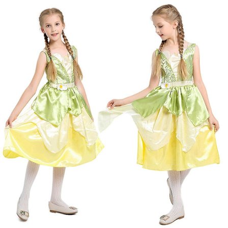 2023 Tiana cosplay costume princess dress