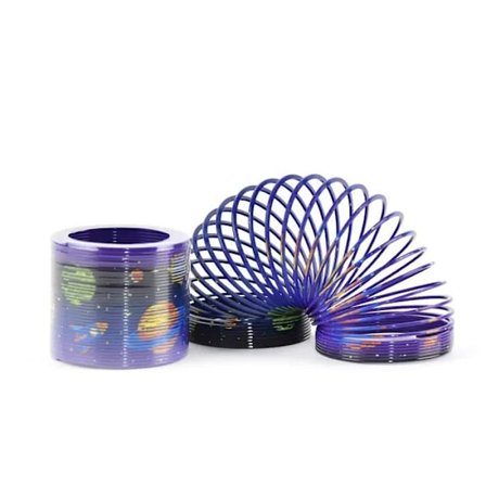 Slinky Space - Höyhenlelu - 7cm Sininen