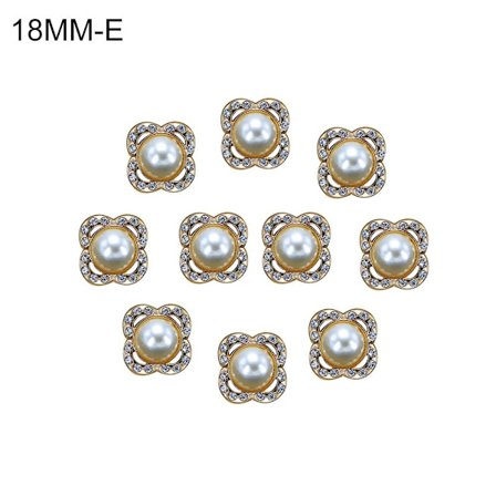 Broscher Pins Rhinestone Button 18MME E