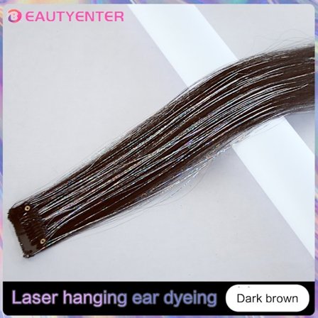 Hår Tinsel Pack Clip In Hair Tinsel 24 Inch Färgglad Glitter Tinsel Hårförlängningar Festival Present Tinsel Fairy Hairpiece