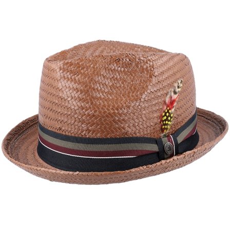 Jaxon & James - Brown trilby Kapelusz - Tribeca Straw Hat Brown Trilby @ Hatstore