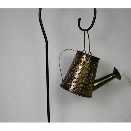 Solcelled havekanden og rindende vand bruser lys, jern hul græsplæne landskab dekoration lampe (C type)