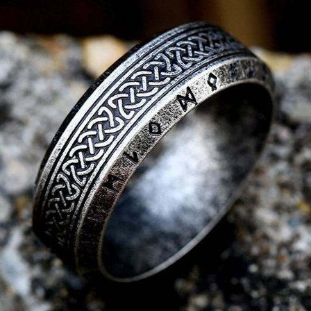 Ring - Nordisk Mytologi - Mönster antik silver
