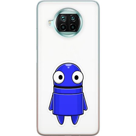 Yhteensopiva Puhelinkuori Xiaomi Xiaomi Mi 10T Lite 5G Sininen piirretty hahmo, jossa on suuret silmät ja ystävällinen ilme minimalistisessa muotoi