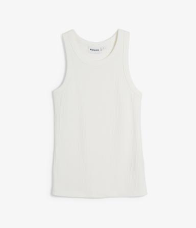 Kappahl | Ribbet topp | Offwhite