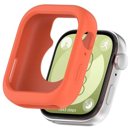 Huawei Watch Fit 3 Klockfodral Mjukt silikonskyddande ram - Orange