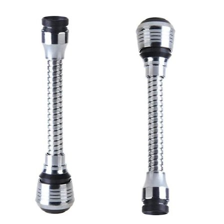 2 st kökskran universell kranförlängning 360 roterbar kranmunstycke för badrumskökskranmunstycke