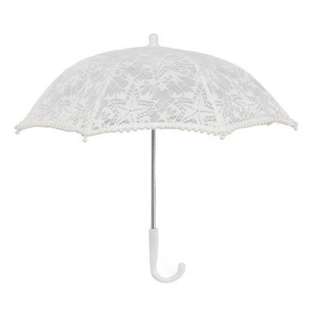 Hvit blonder paraply vintage bryllup brud blonder parasoll barn foto kostyme blonder paraply for fotografering rekvisitter 51322 A